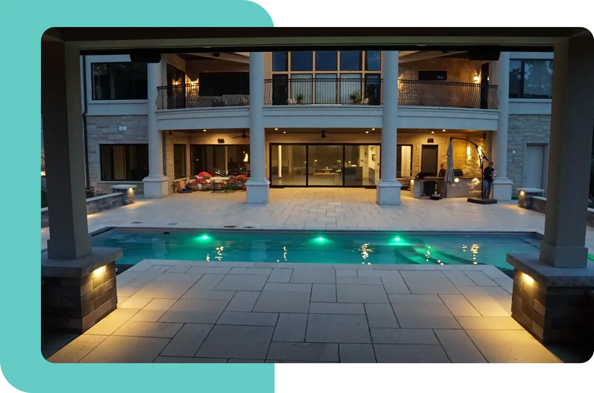 Lighting Installation 5 Pool Lighting Installation in Maryland | BMA Landscaping Services